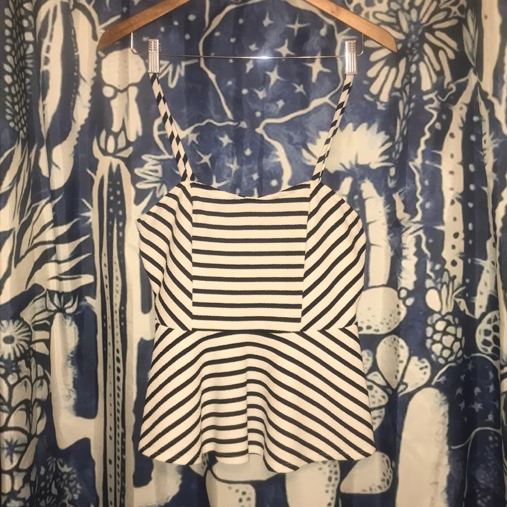 Sleeveless Peplum Top